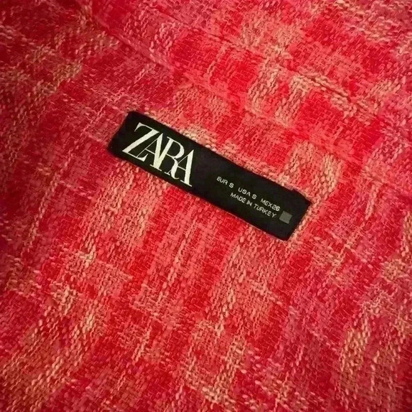 ZARA Pink Tweed Shacket - Picture 3 of 4